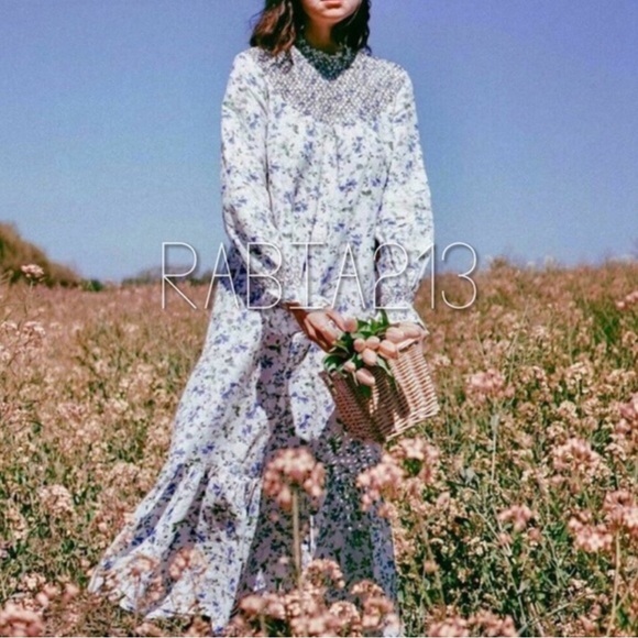 ZARA FLORAL PRINTED RUSTIC DRESS - Picture 16 of 16